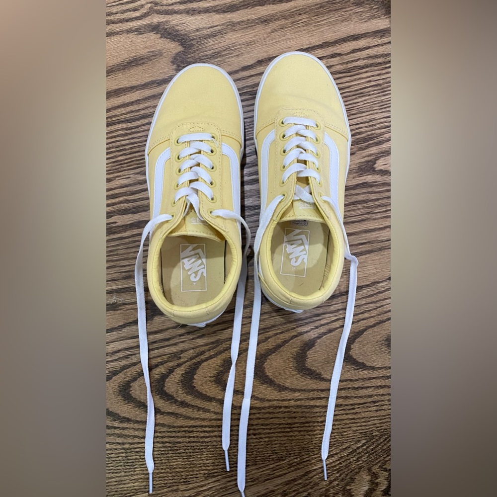 Cream yellow vans